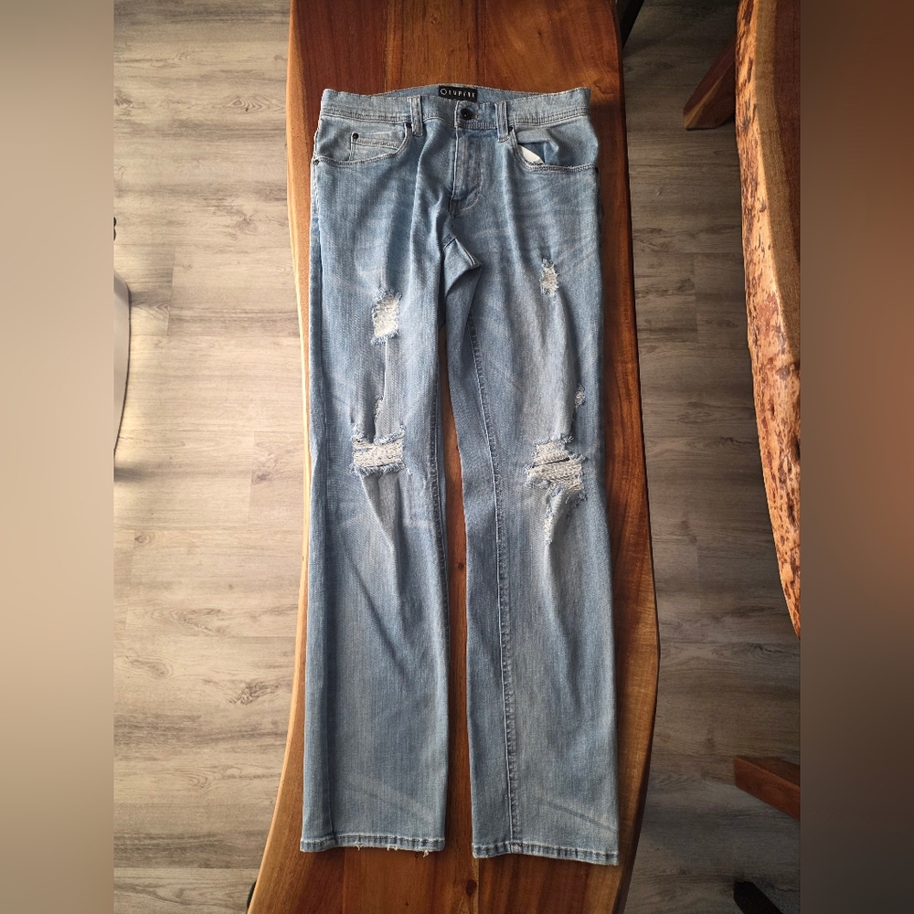 Empyre Light Blue Distressed Denim